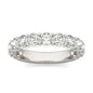 2 1/15 CTW Lab Grown Round Cut Diamond Half Eternity Ring in 14K White Gold - G-VS
