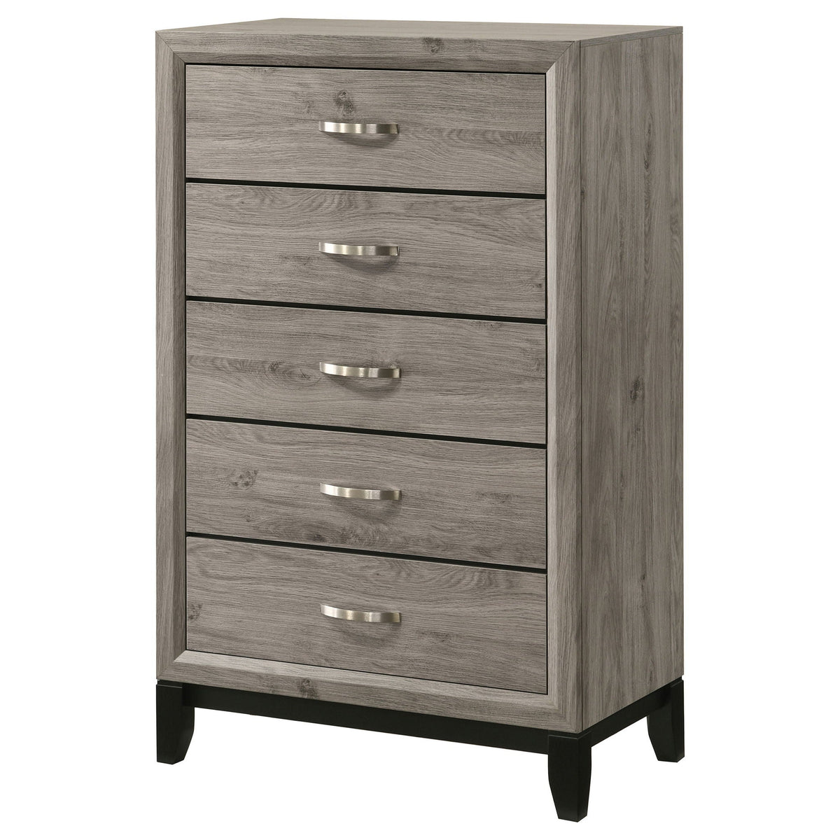 Valen 5-drawer Bedroom Chest of Drawers Light Taupe
