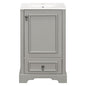 Bathroom Vanity With Sink, Soft Close Door, Adjustable U-Shaped Shelf