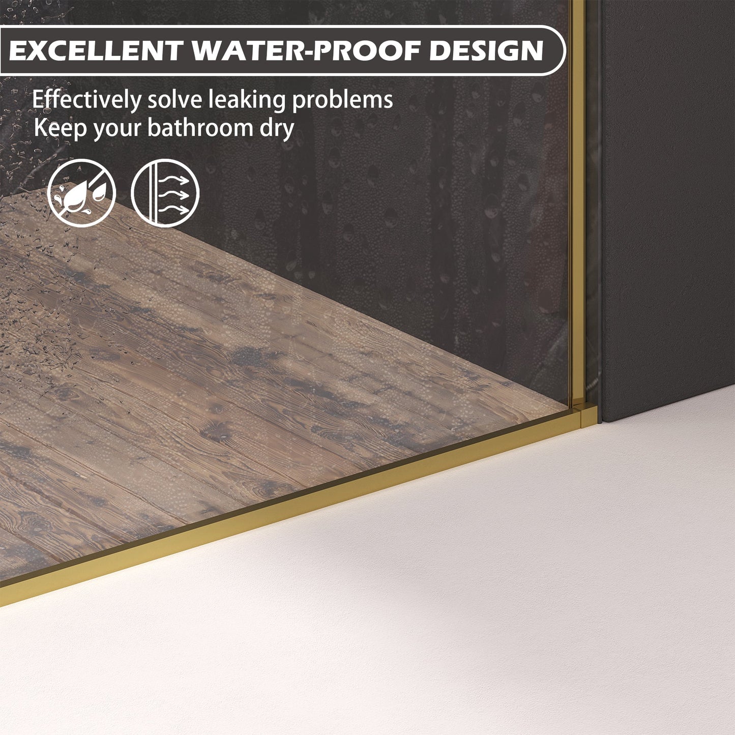 Dual Sliding Frameless Shower Door 56-60 in W x 75 in H