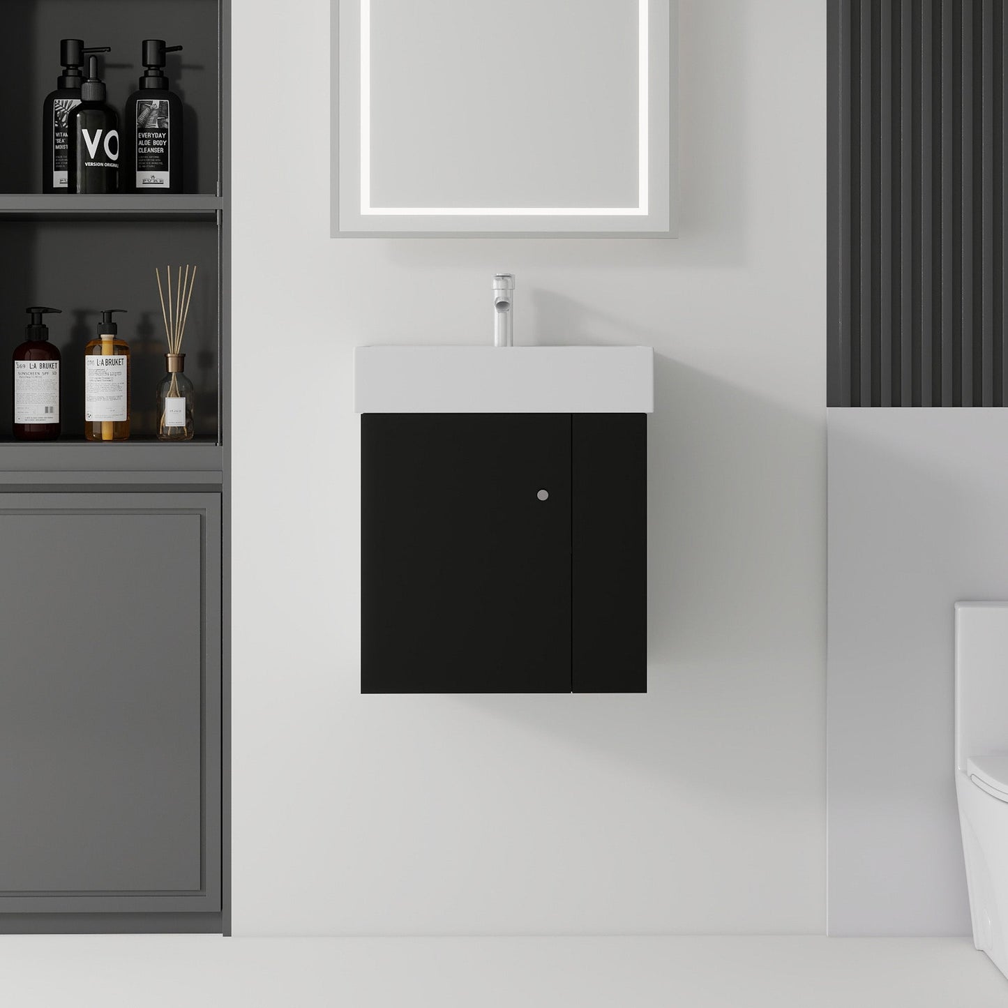 21.6 Inch Floating Bathroom Vanity with Sink