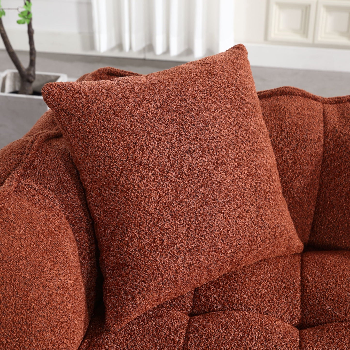 Cozy Beanbag Chair With High Resilience Foam Core For 2