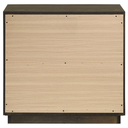 Atlas 2-drawer Bedroom Nightstand Bedside Table Dark Oak
