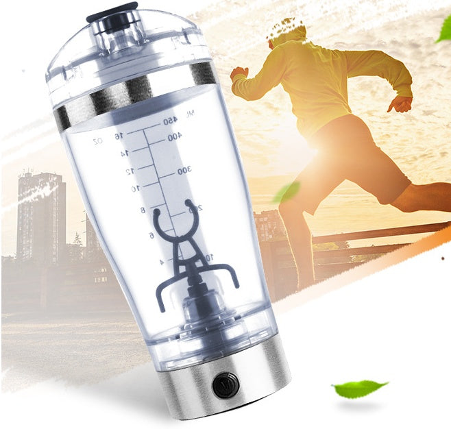 Portable Electric Protein Shaker Bottle | USB Rechargeable Mixer for Shakes, Smoothies & Coffee | BPA-Free Fitness Blender Cup
