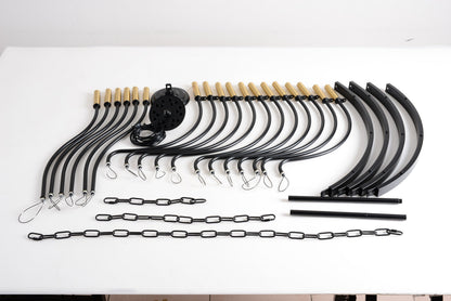 18-Light Industrial Iron Candle Chandelier