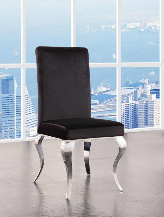 Fabiola Upholstered Stainless Steel Dining Chair