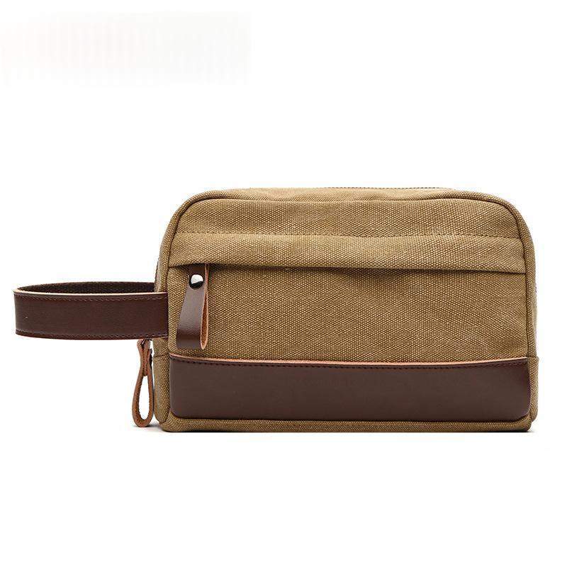 Retro Outdoor Portable Canvas Toiletry And Change Purse
