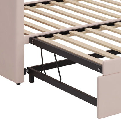 Daybed With Pop Up Trundle, Upholstered Sofa Bed