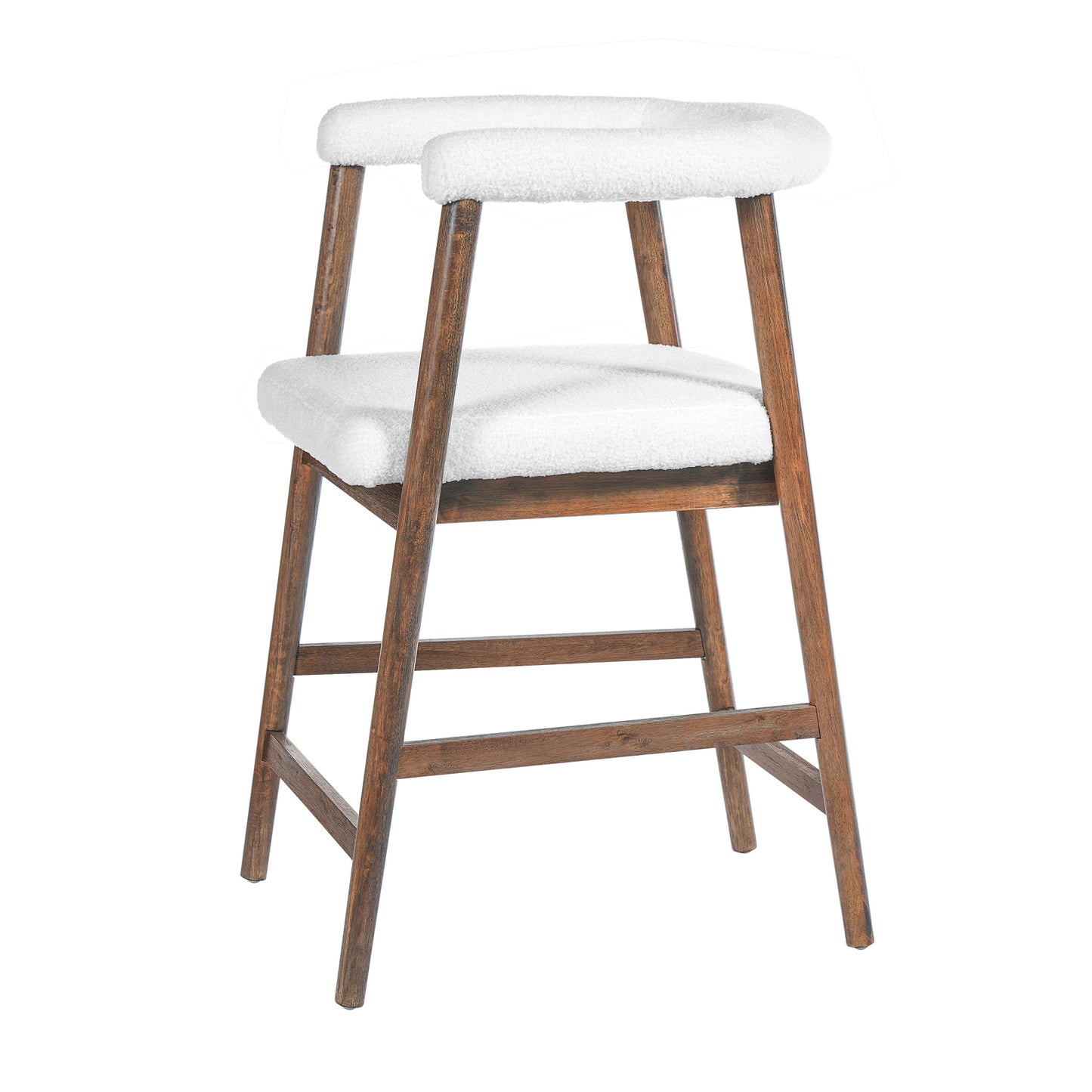24.5'' Seat Height Bar Stools with Back, Set of 2