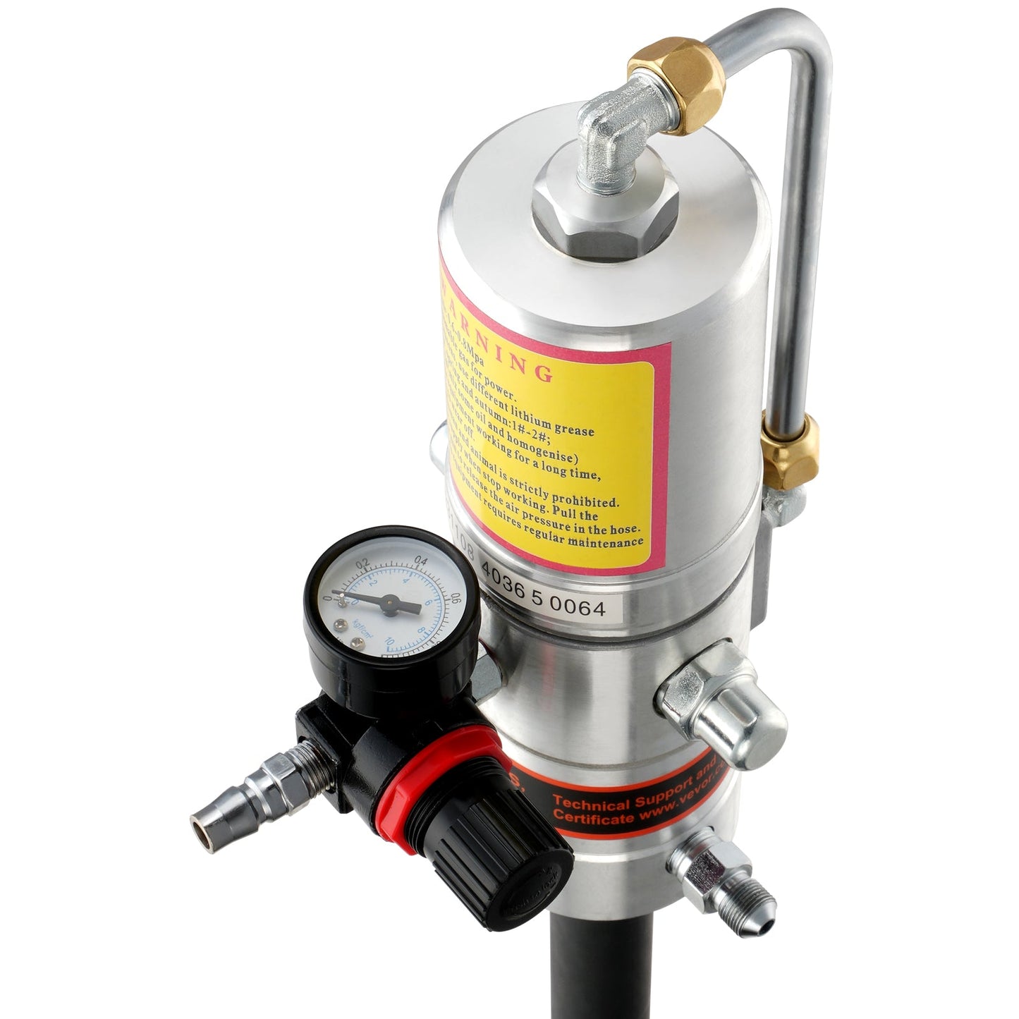 VEVOR Air Operated Grease Pump with 13 ft Hose and 360° Swivel Gun