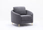 Yuina Linen Chair - Gray
