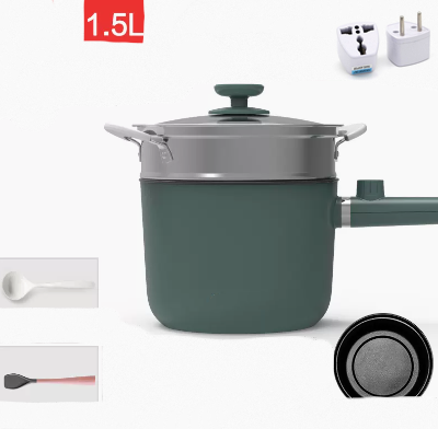 Mini Electric Hot Pot for Portable Cooking - Compact Plug-in Household Cooker