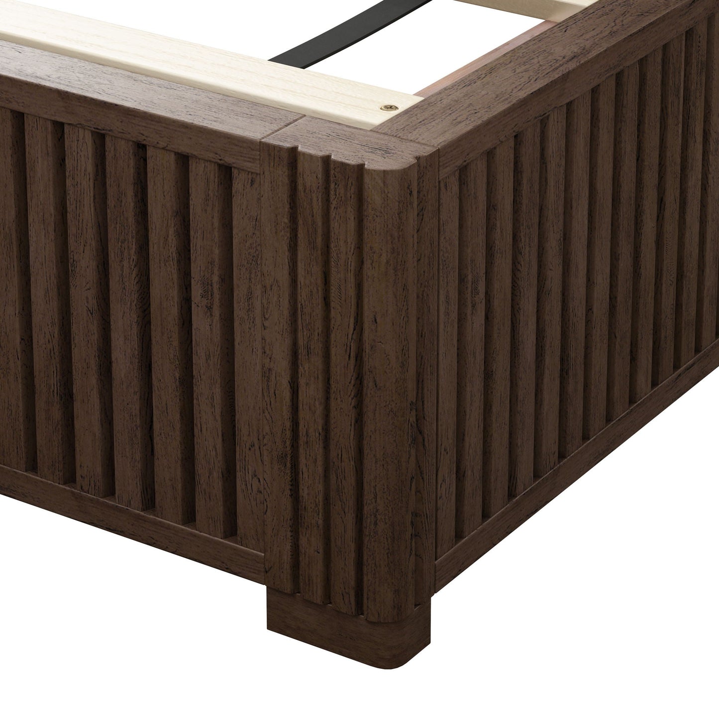 Platform Bed Frame With Headboard, Floor Standing Design