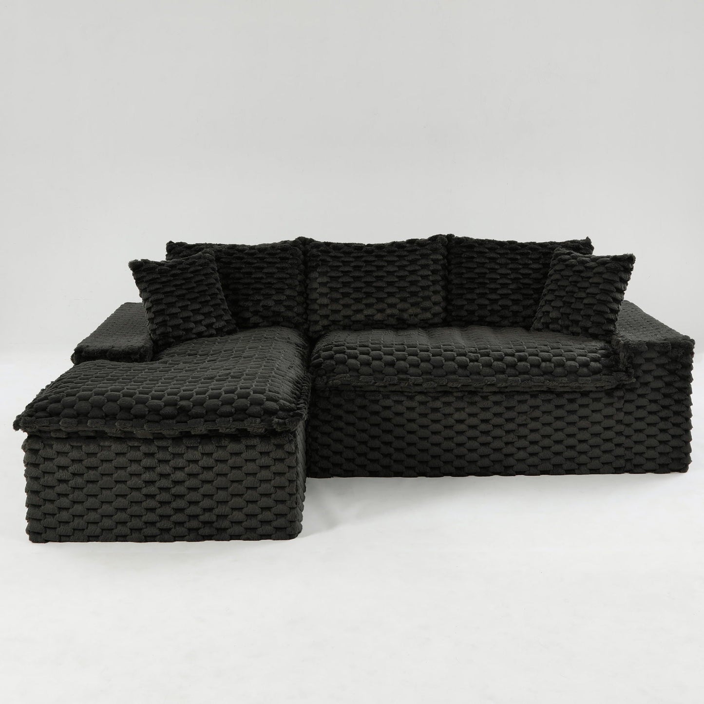 Modular Sofa, Convertible Twin Seat With Chaise Lounge