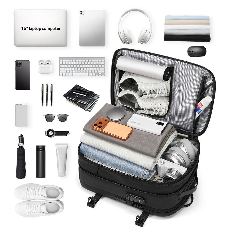 Vacuum Compressed Backpack - Space Saving Portable Travel Rucksack with Compression Technology for Hiking Camping