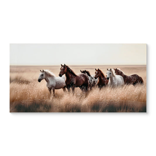 Cozy Country Rustic Horses Wall Art Decor