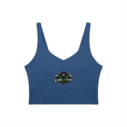 Loki & Ivy Women's V-Neck Yoga Sports Bra