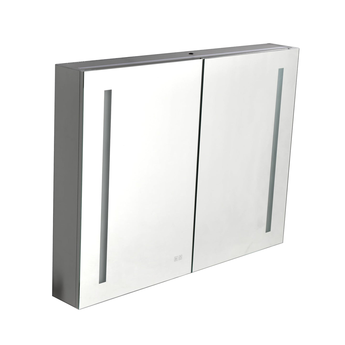 LED Large Rectangular Aluminum Alloy Surface Mount Medicine Cabinet