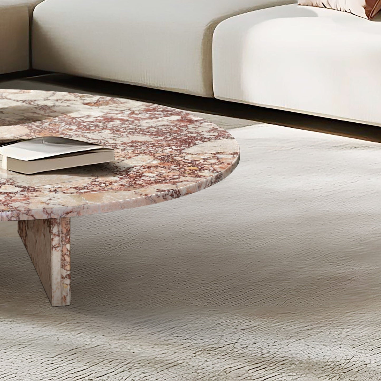 Luxury Coffee Table With Unique Veining, Unique Stone Design
