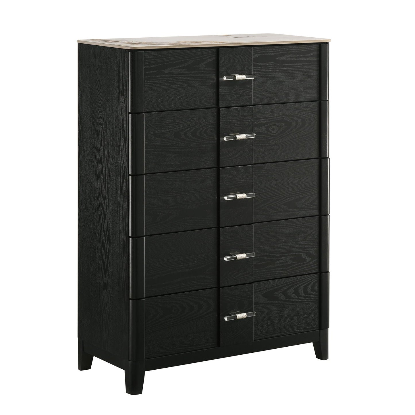 Opel - 5 Drawer Chest - Black