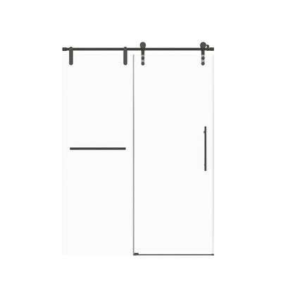 Frameless Single Sliding Shower Doors With Towel Rail & Handle