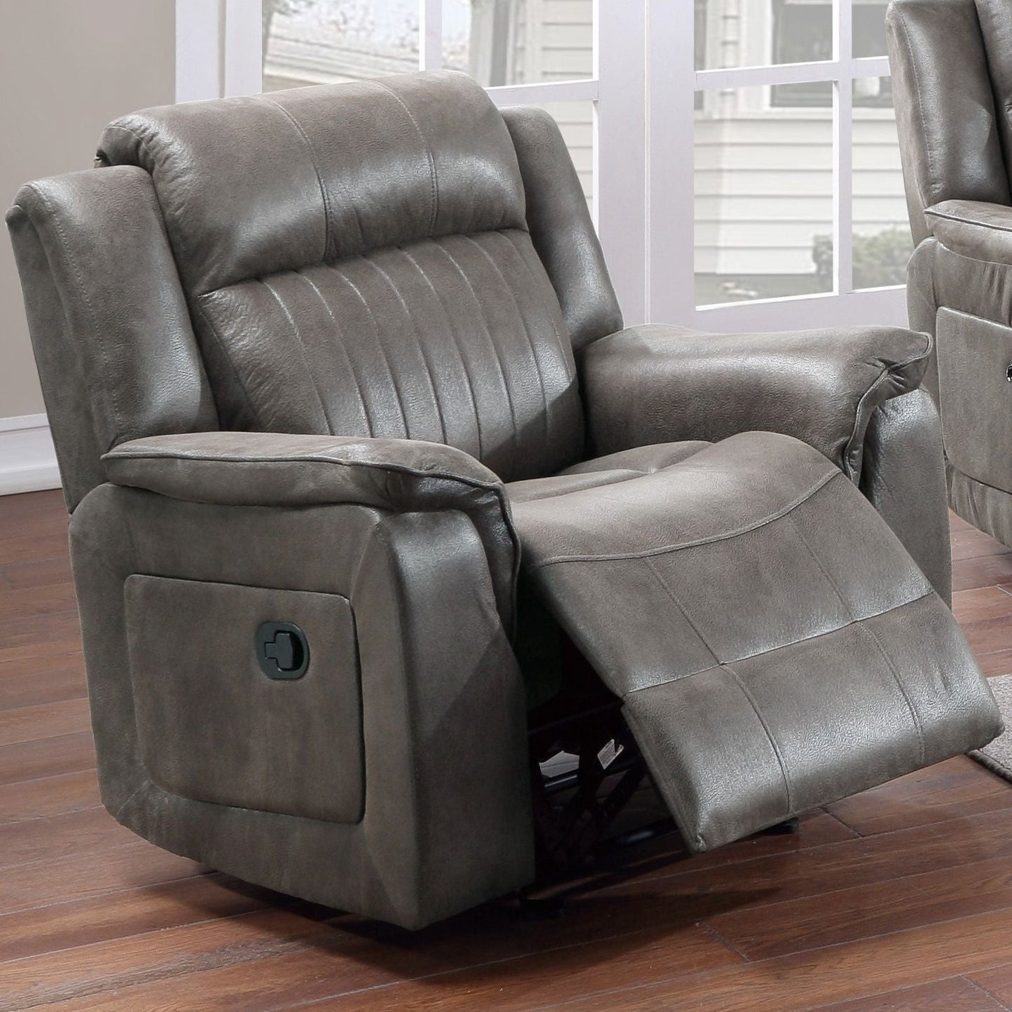 Contemporary Living Room Set, Horizontal And Vertical Tufting