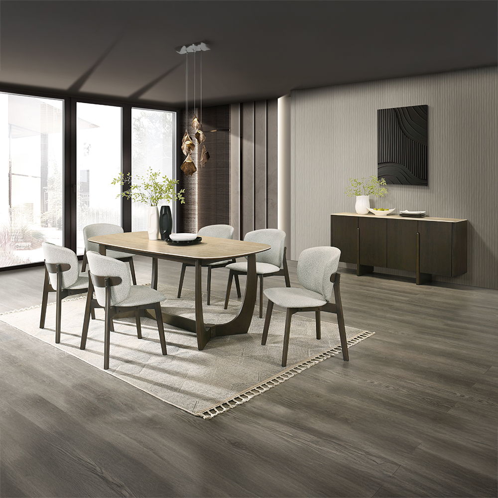 Davita - Dining Table With Ceramic Top - Walnut