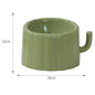 New Solid Color High-Stand Cater Bowl For Cats Large Mouth Anti-Overturn Anti-Slip Cat Bowl With Cactus Design