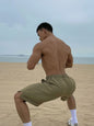 Men's Plus Size Drawstring Shorts with Pockets