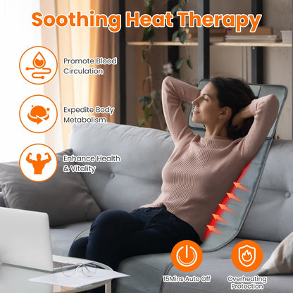 Full Body Massage Mat with Heat & 10 Vibration Motors
