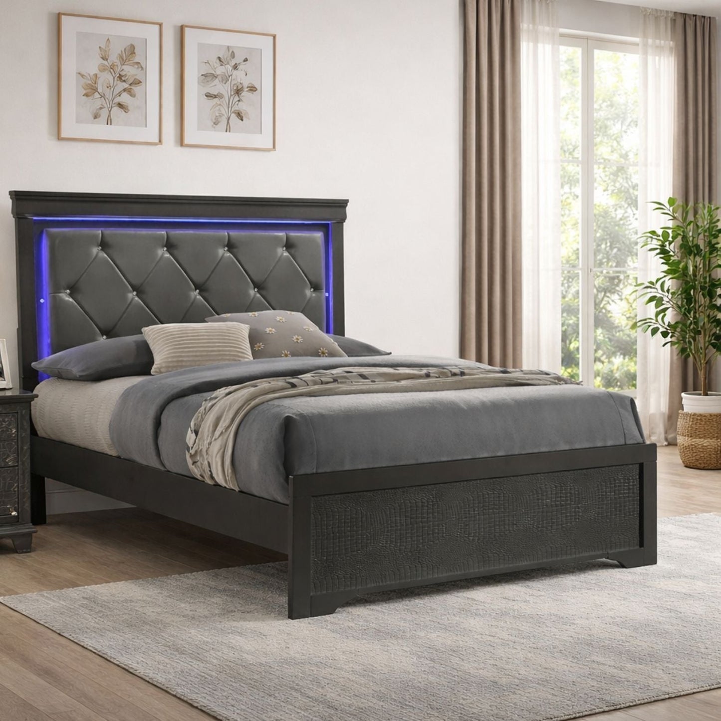 Blaze - Bedroom Set With LED Headboard