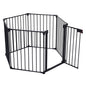 Adjustable Safety Gate Play Yard Metal Doorways Fireplace Fence Christmas Tree Fence Gate For House Stairs Gate Prohibited Area Fence