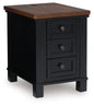 Wildenauer - Chair Side End Table - Brown / Black
