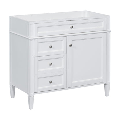 Bathroom Vanity With 2 Drawers And Tip-Out Drawer, Storage Cabinet