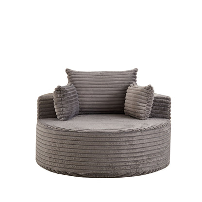 Modern Single Sofa With Backrest Pillow For Living Room