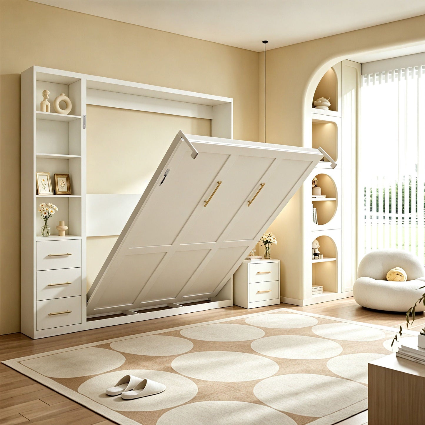 Folding Vertical Murphy Wall Bed