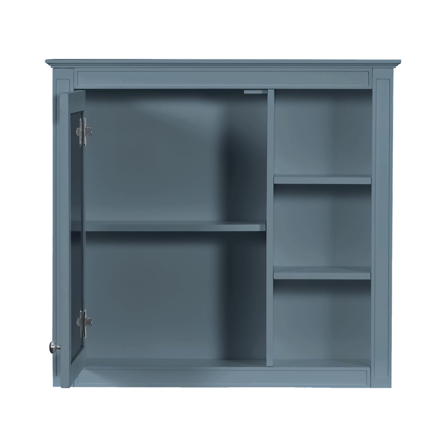 Bathroom Vanity With Medicine Cabinet, Royal Mirror Cabinet, Modern Bathroom Storage Cabinet With 2 Soft Closing Doors And 4 Drawers