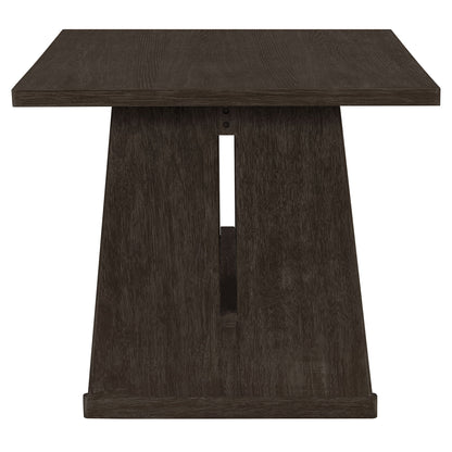 Dining Set With Rectangular Table, 4 Upholstered Chairs & 1 Padded Bench