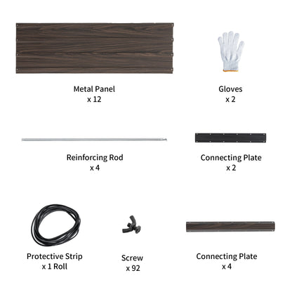 74.6"x35.4"x25" Raised Garden Bed Kit