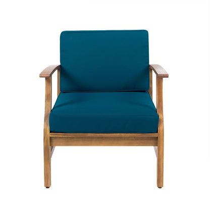 Perla Contemporary Club Chair with Water Resistant Cushion