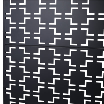 Outdoor & Indoor Metal Privacy Freestanding Decorative Screen