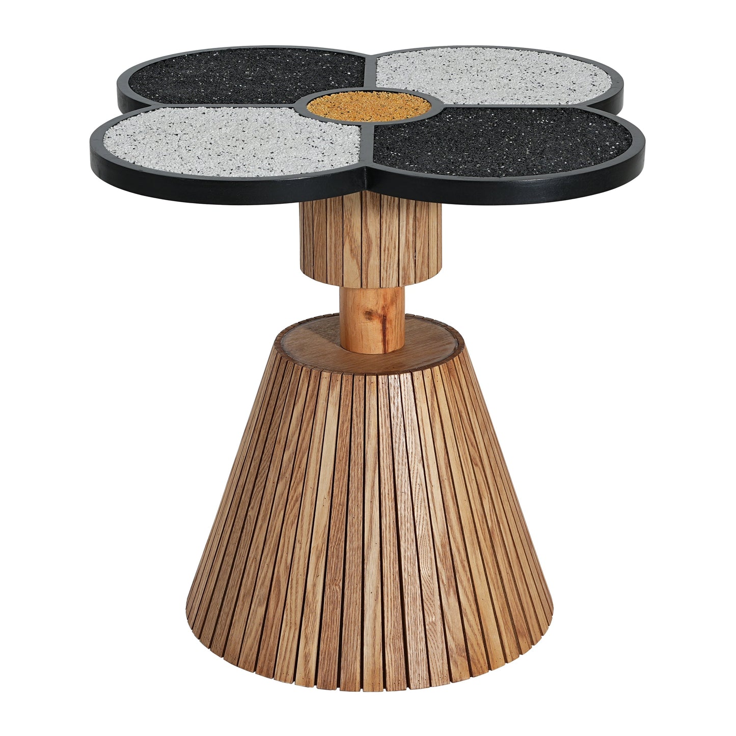 Unique Four-Leaf Clover Side Table for Living Room, Bedroom & Small Spaces