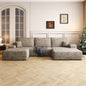 107" Cloud Sectional Sofa with Ottoman