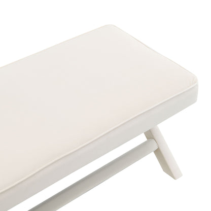 Comfort Double Bench Upholstered With X Crossed Legs