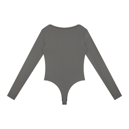 Loki & Ivy Women's Tight Long Sleeve Yoga Bodysuit