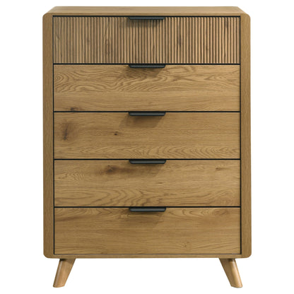 Bennett 5-drawer Bedroom Chest of Drawers Light Oak