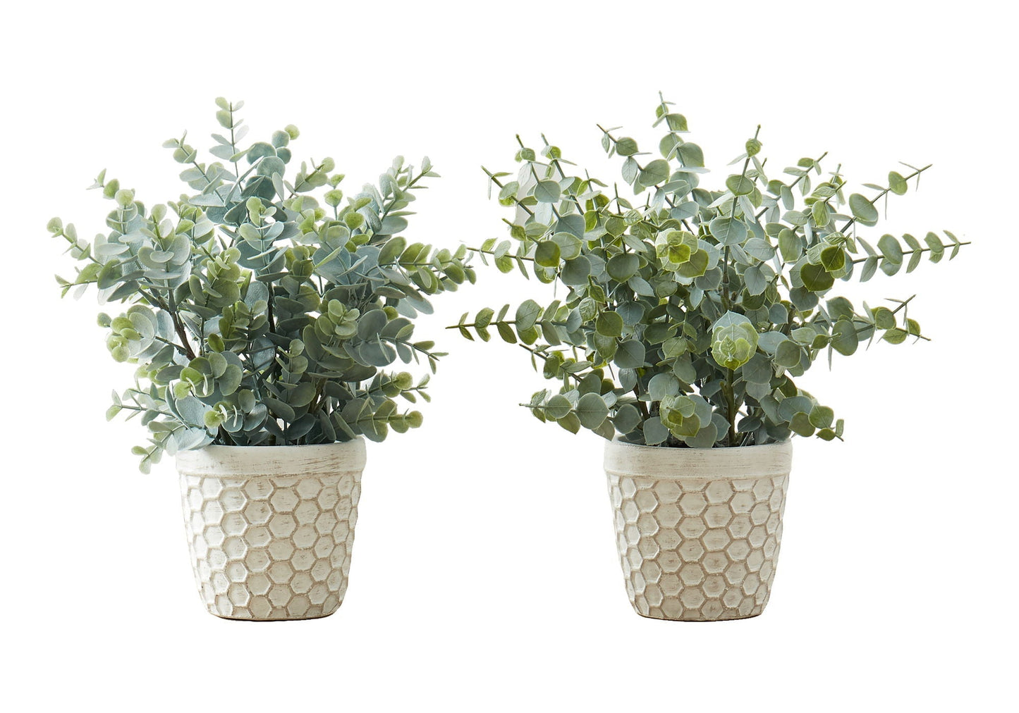 13" Tall Artificial Eucalyptus Grass Plant Set of 2