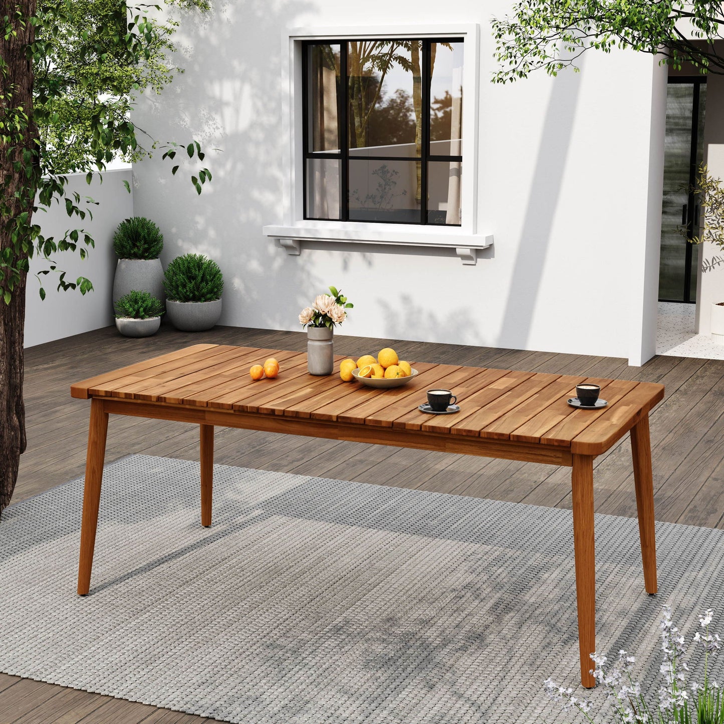 Dining Outdoor Table for Patio by Noble House