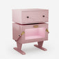 Robot LED Nightstand With 360° Rotating Drawer