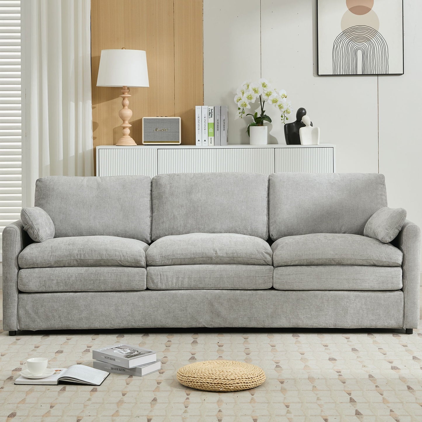 Cozy Upholstered 3 Seater Sofa Cushion For Living Room